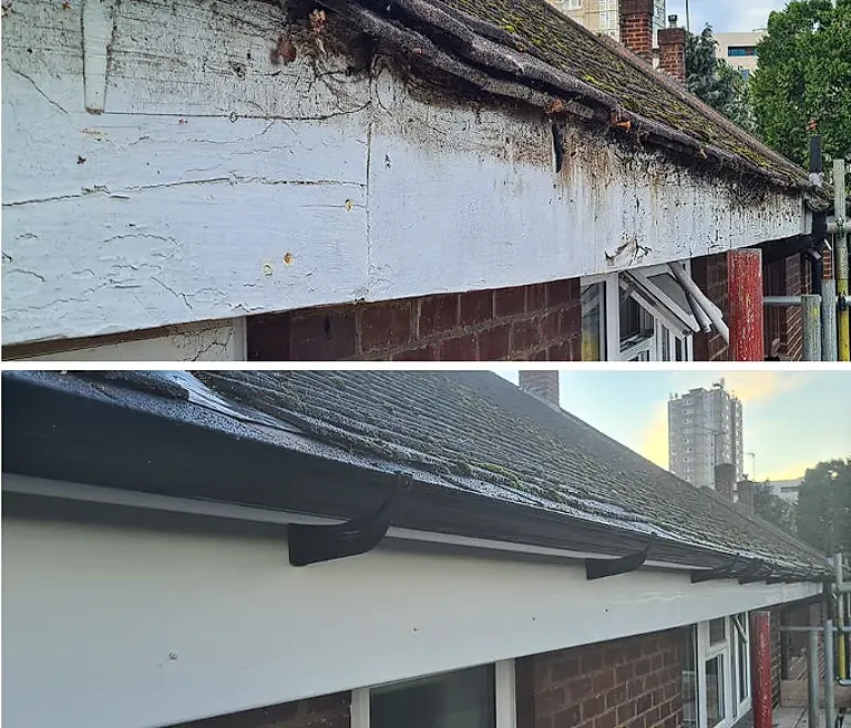 Before / After: Peeling timber fascia replaced